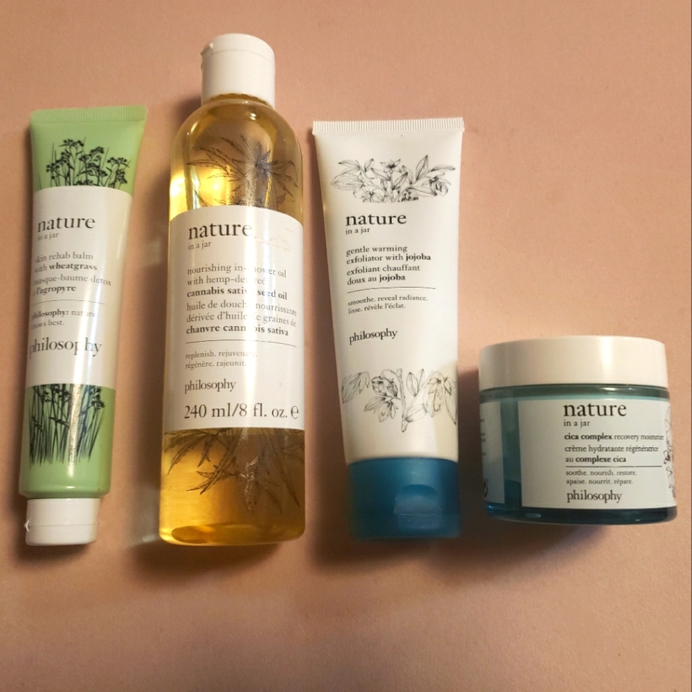 Brand new bundle of Philosophy Nature in a Jar Skincare products.